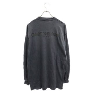 バレンシアガ(Balenciaga)のBALENCIAGA バレンシアガ 22AW テープロゴプリント長袖カットソーブラック 693949 TMVJ6(Tシャツ/カットソー(七分/長袖))