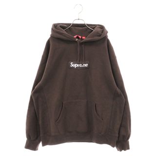 シュプリーム(Supreme)のSUPREME シュプリーム 21AW Box Logo Hooded Sweatshirt White ボックスロゴ スウェットプルオーバーパーカー フーディー ブラウン(パーカー)