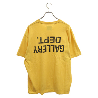 GALLERYDEPT ギャラリーデプト Fucked Up Logo ロゴプリント 半袖Tシャツ クルーネックカットソー イエロー(Tシャツ/カットソー(半袖/袖なし))