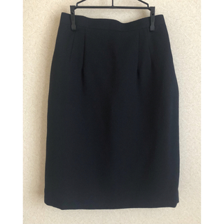 スカート ひざ丈 黒 フォーマル(スーツ)