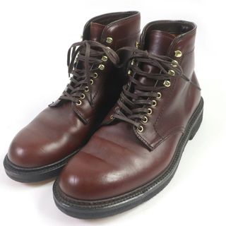 オールデン(Alden)の極美品□ALDEN オールデン 86068H クロムエクセルレザー グッドイヤー製法 チャッカーブーツ アンクルブーツ ボルドー 7 箱・保存袋付き USA製 メンズ(ブーツ)