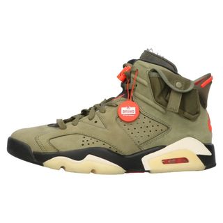 ナイキ(NIKE)のNIKE ナイキ ×TRAVIS SCOTT AIR JORDAN 6 RETRO SP×トラヴィススコット エアジョーダン6 ハイカットスニーカー CN1084-200 グリーン US9.5/27.5cm(スニーカー)