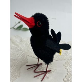 シュタイフ(Steiff)のシュタイフ★Hucky Raven 12cm★カラスのハッキー/烏★Steiff(キャラクターグッズ)