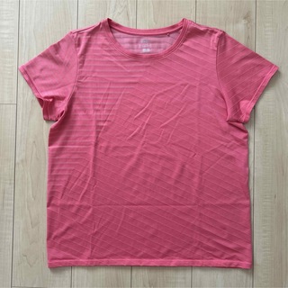 ユニクロ(UNIQLO)のUNIQLO ドライEXクールネックT サイズL(Tシャツ(半袖/袖なし))