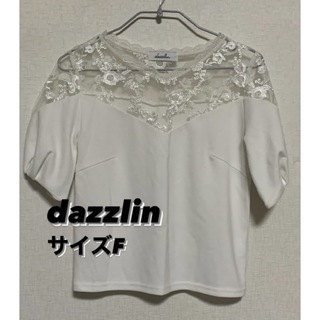 dazzlin トップス  デコルテレース仕様(Tシャツ/カットソー(半袖/袖なし))
