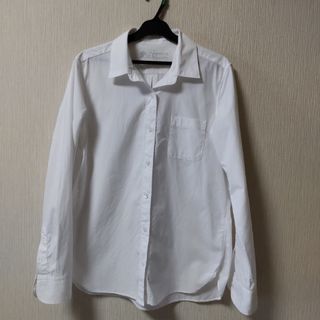 MUJI (無印良品) - 無印良品 レギュラーカラーシャツ Lサイズ 白 長袖