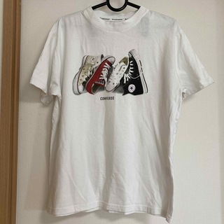 コンバース(CONVERSE)のメンズ　コンバース　白半袖Tシャツ　サイズM(Tシャツ/カットソー(半袖/袖なし))