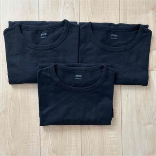 ゾゾ(ZOZO)のZOZO コットンTシャツ メンズサイズS程度 3着セット(Tシャツ/カットソー(半袖/袖なし))