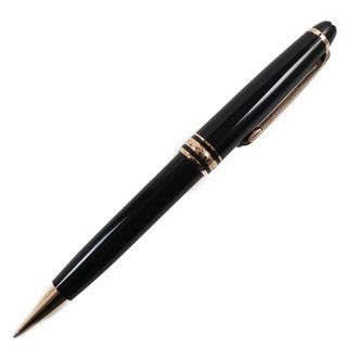 モンブラン(MONTBLANC)の極美品●MONTBLANC モンブラン マイスターシュテュック クラシック ツイスト式 新型 ホワイトスター ボールペン ブラック レッドゴールド 箱・保存袋付き ドイツ製 メンズ 筆記確認済み(ペン/マーカー)