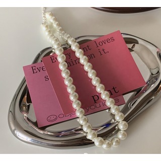 真珠　パールネックレス　ホワイト　10㎜　高見え　卒業式　入学式　シンプル(ネックレス)
