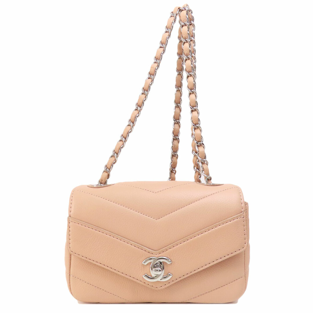 CHANEL - CHANEL チェーンショルダー マトラッセ シルバー金具 CHANEL - CHANEL チェーンショルダー マトラッセ シルバー金具