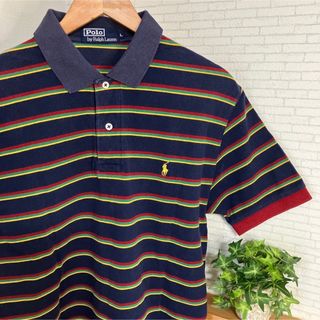 ポロラルフローレン(POLO RALPH LAUREN)の90s『Polo by Ralph Lauren』ポロシャツ　ボーダー(ポロシャツ)