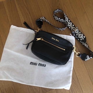 miumiu - 【ギャランティカード付き】miumiu  MADRAS ショルダーバッグ