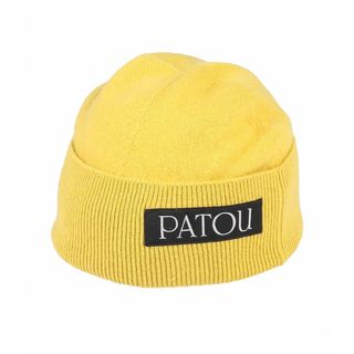 PATOU - 新品タグ付き　PATOU パトゥ　カシミヤ混ニット帽　希少なイエロー　イタリア製