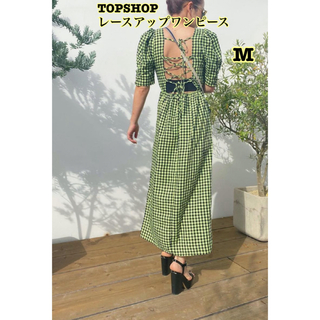 TOPSHOP - 【未使用】TOPSHOP♡バックレースアップワンピ♡M
