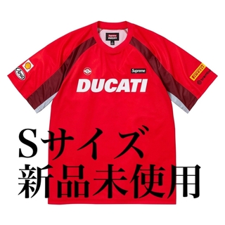 シュプリーム(Supreme)のSupreme Ducati Soccer Jersey  RED Sサイズ(Tシャツ/カットソー(半袖/袖なし))