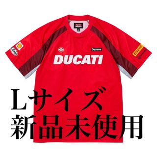 シュプリーム(Supreme)のSupreme Ducati Soccer Jersey  RED Lサイズ(Tシャツ/カットソー(半袖/袖なし))