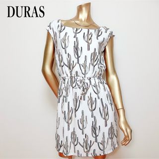 デュラス(DURAS)の【新品】DURAS サボテン柄 ワンピース ミニワンピース(ミニワンピース)