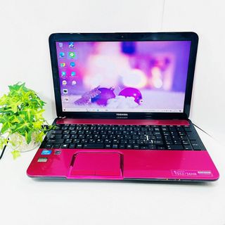 トウシバ(東芝)の美品ピンク♡すぐ使えるノートパソコン✨オフィス付き✨カメラ付き✨Blu-ray✨(ノートPC)