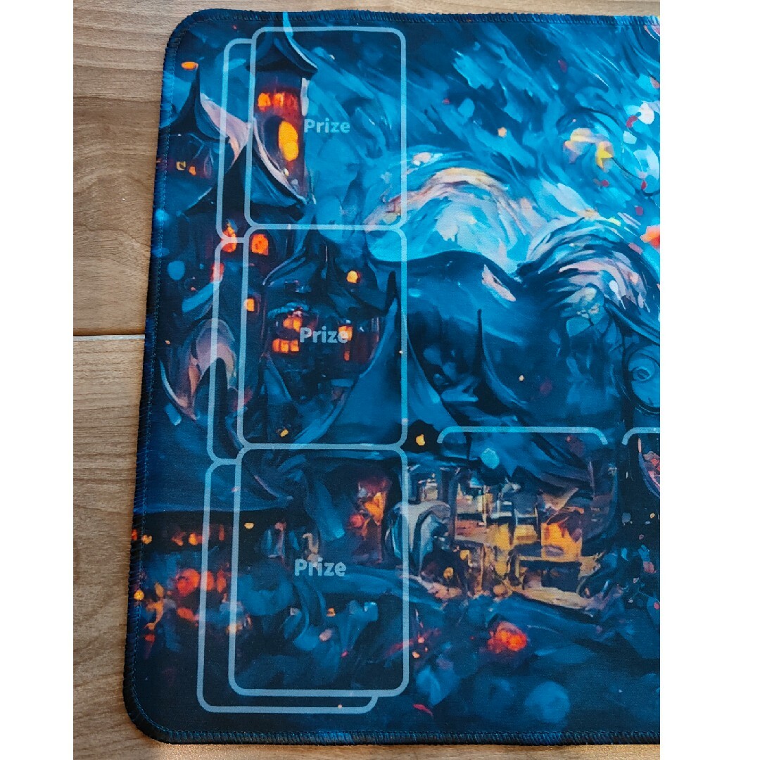 ポケモンカード プレイマット ピカチュウ 星月夜 油絵の通販 by ポケモンカード プレイマット ピカチュウ 星月夜 油絵の通販 by