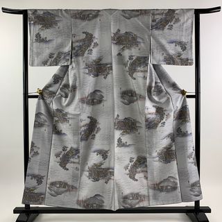 小紋 身丈155cm 裄丈63cm 正絹 秀品 【中古】(着物)