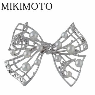 ミキモト(MIKIMOTO)のミキモト パール ブローチ ミュージックモチーフコレクション 現行モデル アコヤパール3.0mm～4.5mm シルバー PB-20081S型 MIKIMOTO【17838】(ブローチ/コサージュ)