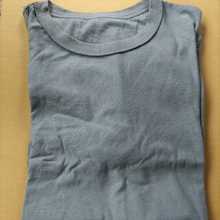 無印良品　メンズ　半袖　Tシャツ ブルー　Mサイズ(Tシャツ/カットソー(半袖/袖なし))
