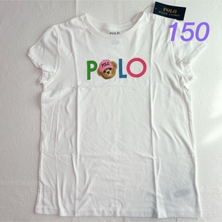 ポロラルフローレン(POLO RALPH LAUREN)のラルフローレン ガールズロゴ半袖Tシャツ  ホワイト L/150(Tシャツ/カットソー)