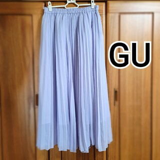 ジーユー(GU)のGU　シフォンプリーツスカート(ロングスカート)