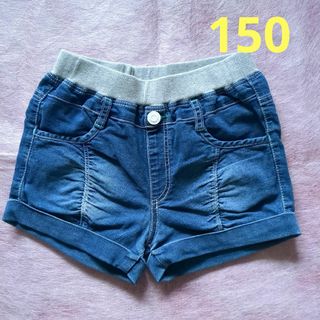 デニム　ショートパンツ　ウエストゴム　150　女の子(パンツ/スパッツ)