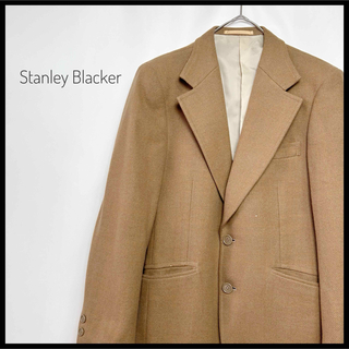 スタンリーブラッカー(STANLEY BLACKER)のStanley Blacker テーラードジャケット　オーバーサイズ　ベージュ(テーラードジャケット)