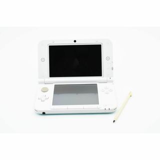 ニンテンドー3DS(ニンテンドー3DS)の【G0374】美品 ニンテンドー3DS LL ミント×ホワイト FW:11.6(携帯用ゲーム機本体)