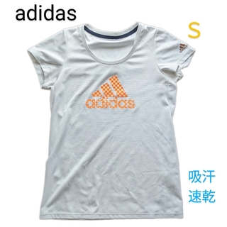adidas - adidas 半袖　Sサイズ　アディダス　白　運動　レディース　スポーツ