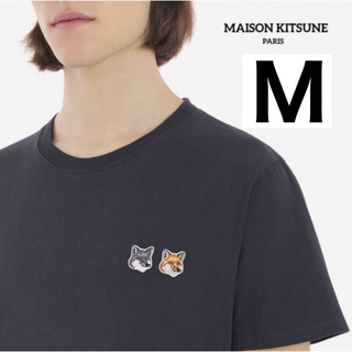 メゾンキツネ(MAISON KITSUNE')のMaison kitsune メゾンキツネ  黒Tシャツ Mサイズ(Tシャツ(半袖/袖なし))