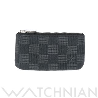 ルイヴィトン(LOUIS VUITTON)の中古 ルイ ヴィトン LOUIS VUITTON N60155 CT1210 メンズ コインケース ダミエグラフィット 黒/グレー ダミエグラフィットキャンバス(コインケース)