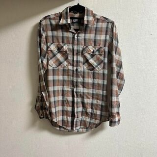 Levi’s リーバイス チェックシャツ ブラウン Sサイズ メンズ(Tシャツ/カットソー(七分/長袖))