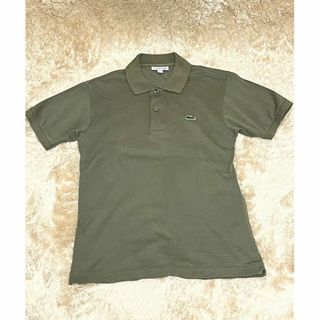 ラコステ(LACOSTE)の美品 LACOSTE 2 鹿子ポロシャツ オリーブ 半袖 L1212(ポロシャツ)