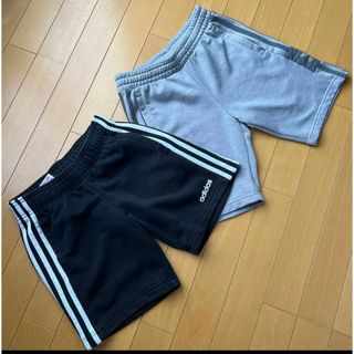 adidas - アディダス キッズ ショートパンツ 140 2枚組 ハーフパンツ adidas 