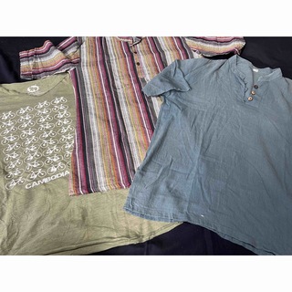 シャツ　3点(Tシャツ/カットソー(半袖/袖なし))