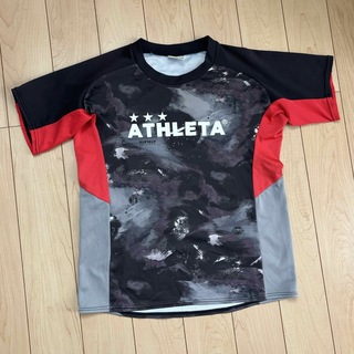 ATHLETA - サッカー　 シャツ 練習着 150 アスレタ  黒、赤