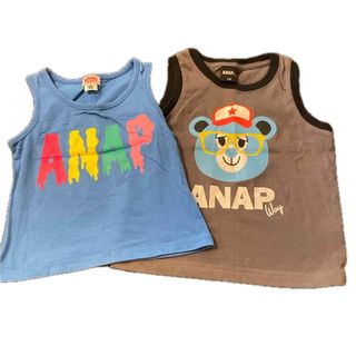 アナップ(ANAP)のANAP タンクトップ 2枚 100センチ(Tシャツ/カットソー)