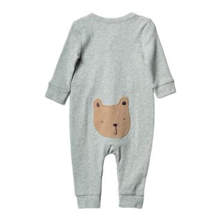 ベビーギャップ(babyGAP)の定価5千弱！ベビーギャップ ブラナンベア ボディオール グレー(ロンパース)