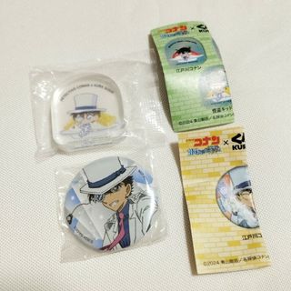 名探偵コナン - くら寿司 コナン 怪盗キッド 缶バッジ アクリルマスコット 2点セット