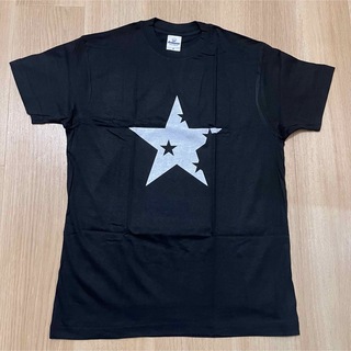 訳あり　未使用　プリント　Tシャツ　星　star   Sサイズ　ブラック(Tシャツ/カットソー(半袖/袖なし))