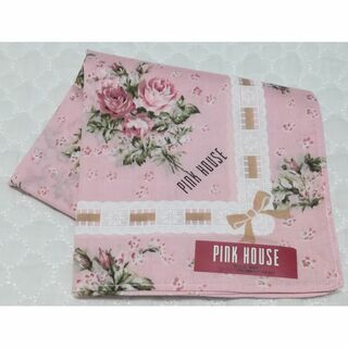 ピンクハウス(PINK HOUSE)の花柄 薔薇 バラ ローズ リボン ピンクハウス ハンカチ(ハンカチ)