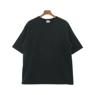 リネン(RINEN)のRINEN リネン Tシャツ・カットソー 3(L位) 黒 【古着】【中古】(Tシャツ/カットソー(半袖/袖なし))