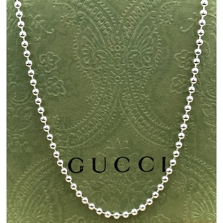 Gucci - 美品/正規品 グッチ インターロッキングG ボールチェーンネックレス(61cm)