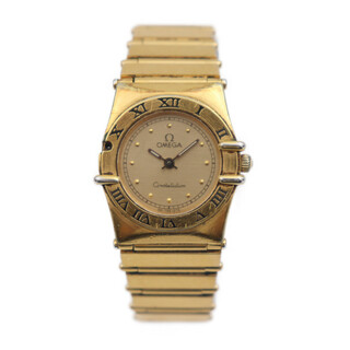 オメガ(OMEGA)のOMEGA オメガ  コンステレーション ミニ 腕時計 5313 ステンレススチール   ゴールド シルバー  2針 クオーツ レディース 【本物保証】(腕時計)