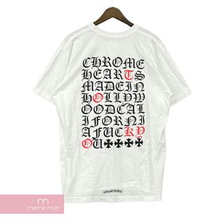 クロムハーツ(Chrome Hearts)のCHROME HEARTS Made In Hollywood Tokyo Logo Tee クロムハーツ メイドインハリウッド東京ロゴTシャツ 半袖カットソー 胸ポケット バックプリント ホワイト サイズL 【240602】【中古-B】【me04】(Tシャツ/カットソー(半袖/袖なし))