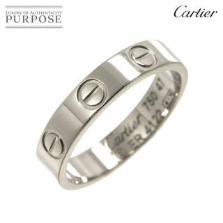 カルティエ(Cartier)のカルティエ Cartier ミニラブ #47 リング K18 WG ホワイトゴールド 750 指輪 VLP 90234007(リング(指輪))